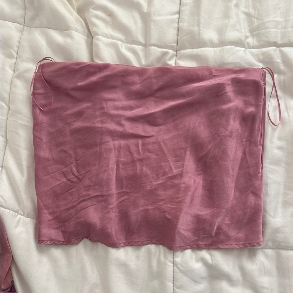 Reformation Pink Crop Top